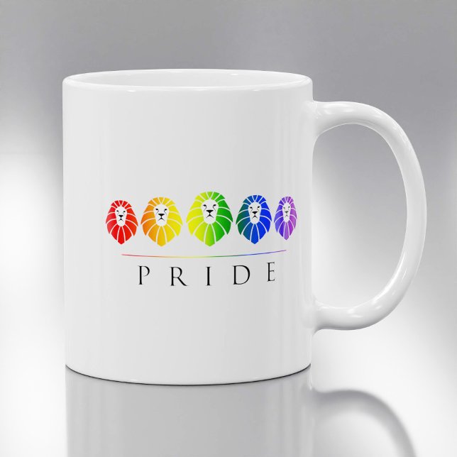 Taza De Café Orgullo gay de los leones - LGBT (Subido por el creador)
