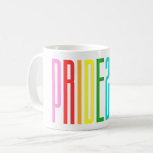 Taza De Café Orgullo gay LGBTQ 2019 Bandera arcoiris Colorido t