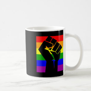 Taza De Café Orgullo gay resiste primera bandera arcoiris camis