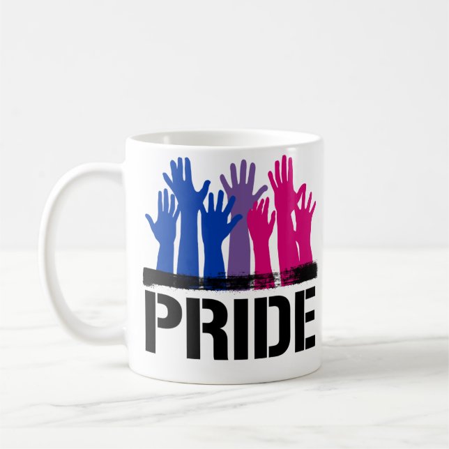 Taza De Café Orgullo Juntos Bisexuales (Izquierda)