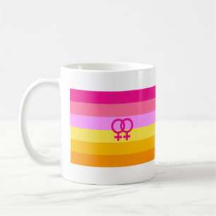 Taza De Café Orgullo Lesbiana Amanecer WLW