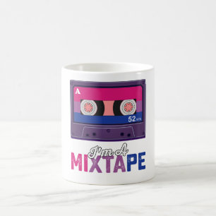Taza De Café Orgullo LGBT Soy Una Cinta De Mezcla Bi