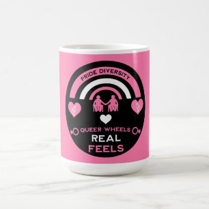 Taza De Café Orgullo LGBTQ Gay de Discapacidad en silla de rued