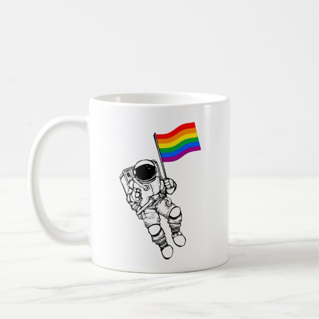 Taza De Café Orgullo LGBTQ Moonman (Izquierda)