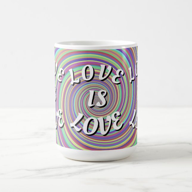 Taza De Café Orgullo Love Is Love  (Centro)