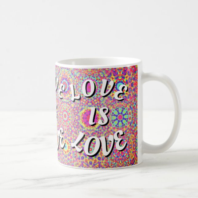 Taza De Café Orgullo Love Is Love (Derecha)