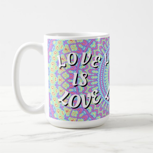 Taza De Café Orgullo Love Is Love  (Izquierda)