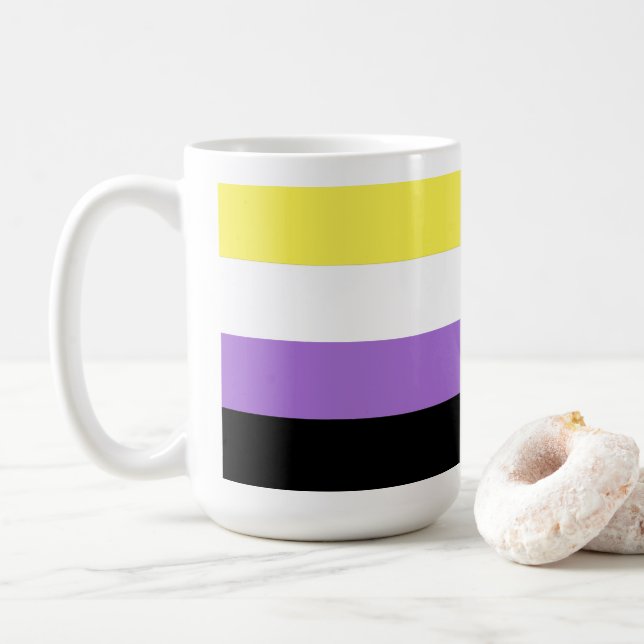 Taza De Café Orgullo no binario (Con donut)