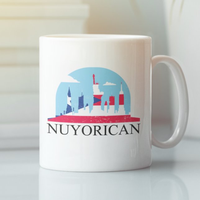 Taza De Café Orgullo nuyorican Patrimonio de Puerto Rico en Nue (Nuyorican Pride New York Puerto Rico Heritage Coffee Mug)