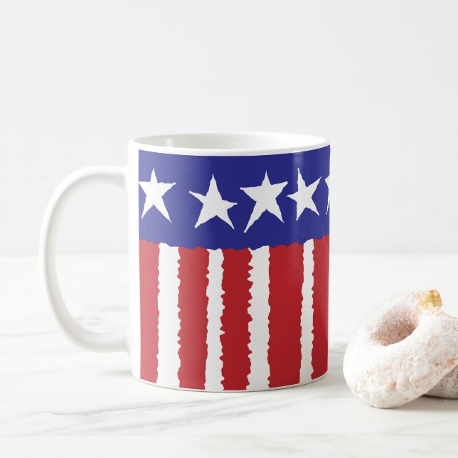 Taza De Café Orgullo patriótico (Con donut)