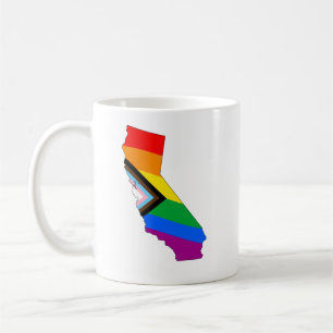 Taza De Café Orgullo progresista LGBTQ de California