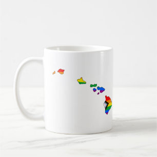 Taza De Café Orgullo progresista LGBTQ de Hawaii