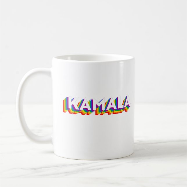 Taza De Café Orgullo retro de Kamala (Izquierda)