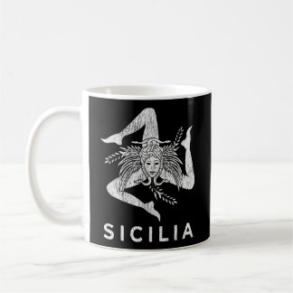 Taza De Café Orgullo siciliano Sicilia Bandera siciliana Trinac