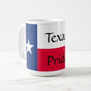 Taza De Café Orgullo texano, Bandera de Texas con Bluebonnets,