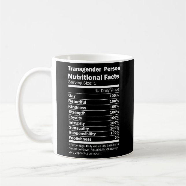 Taza De Café Orgullo transgénero (Izquierda)