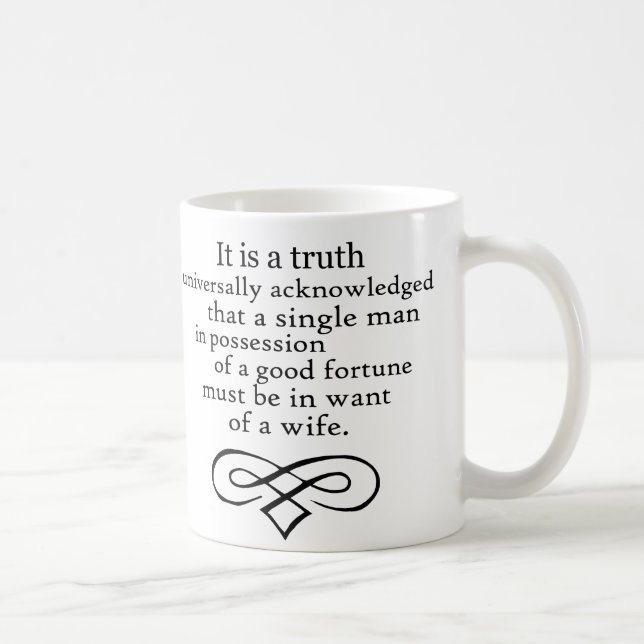 Taza De Café Orgullo y perjuicio (Derecha)