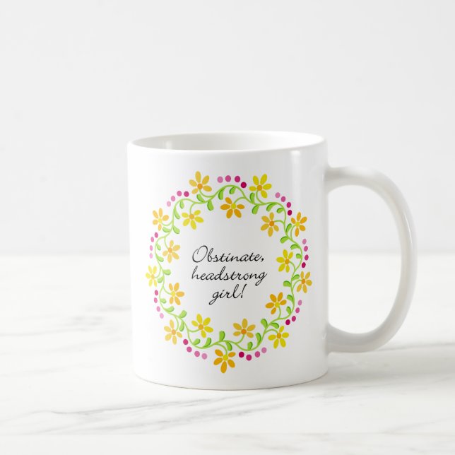 Taza De Café Orgullo y perjuicio testarudos obstinados de (Derecha)