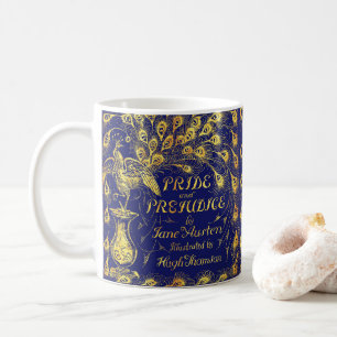 Taza De Café Orgullo y prejuicio de la cubierta del libro de pa