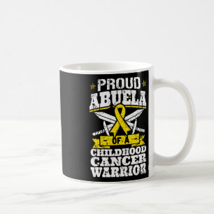 Taza De Café Orgullosa Abuela De Un Guerrero Del Cáncer Infanti
