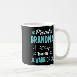 Taza De Café Orgullosa Abuela Tourette Síndrome Guerrero Concie