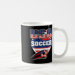 Taza De Café Orgullosa camiseta de fans de fútbol de América -