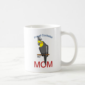 Taza De Café Orgullosa Cockatiel Mom Coffee Mug