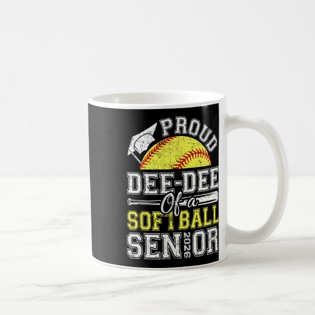 Taza De Café Orgullosa Dee-dee De Un Graduado Senior De Softll  (Derecha)