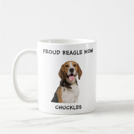 Taza De Café Orgullosa foto de perro Mascota personalizada Beag
