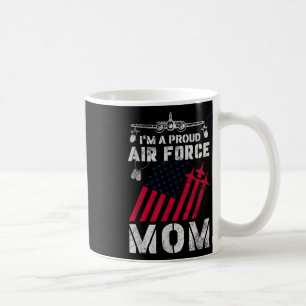Taza De Café Orgullosa Fuerza Aérea Mamá Fuerza Aérea Militar E