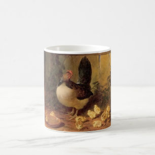 Taza De Café Orgullosa gallina madre y sus pollitos (pollitos b