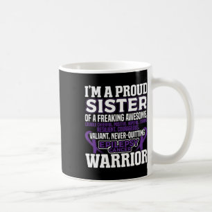Taza De Café Orgullosa Hermana Epilepsia Awareness Women Purple