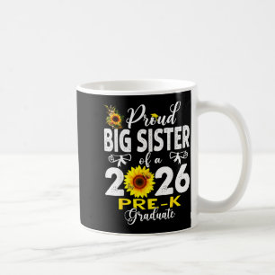 Taza De Café Orgullosa hermana mayor de graduadas de prekín de 
