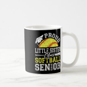 Taza De Café Orgullosa Hermana Pequeña De Un Softll Gradua De 2