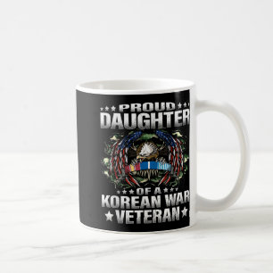 Taza De Café Orgullosa Hija De Un Veterano Militar De Guerra De