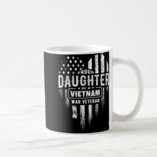Taza De Café Orgullosa hija Vietnam Vet Dad Veterans Day Americ