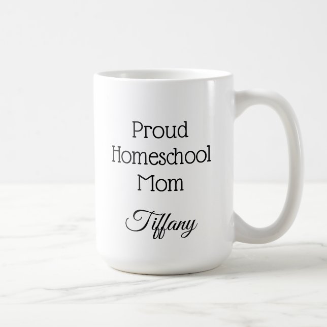 Taza De Café Orgullosa Homeschoa Mamá (Derecha)
