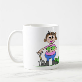 Taza De Café Orgullosa jardinera femenina