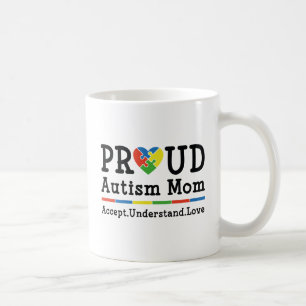 Taza De Café Orgullosa Madre de Autismo