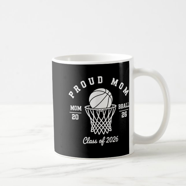 Taza De Café Orgullosa Madre De Baloncesto Cl De 2026 (Derecha)