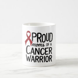 Taza De Café Orgullosa madre de un guerrero del cáncer