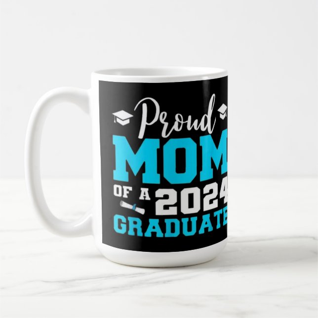 Taza De Café Orgullosa madre de una graduación de la escuela de (Izquierda)
