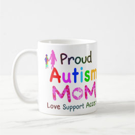 Taza De Café Orgullosa madre del autismo