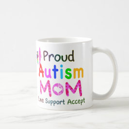 Taza De Café Orgullosa madre del autismo