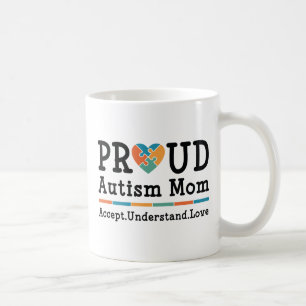 Taza De Café Orgullosa madre del autismo