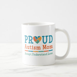 Taza De Café Orgullosa madre del autismo