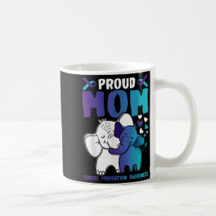 Taza De Café Orgullosa madre, prevención de suicidio, guerrera 