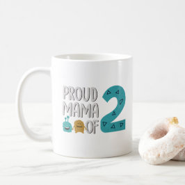 Taza De Café Orgullosa mamá de dos