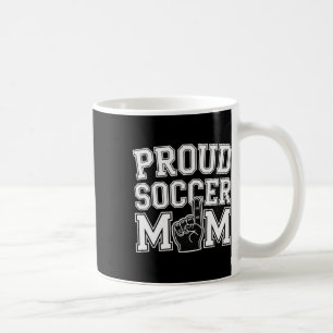 Taza De Café Orgullosa Mamá de Fútbol Hincha Alegre Apoyo para