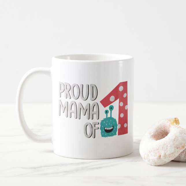 Taza De Café Orgullosa mamá de uno (Con donut)